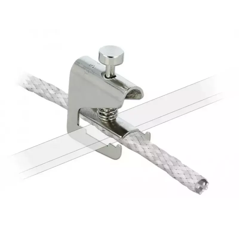 Fermacavo DeLOCK 66445 argento