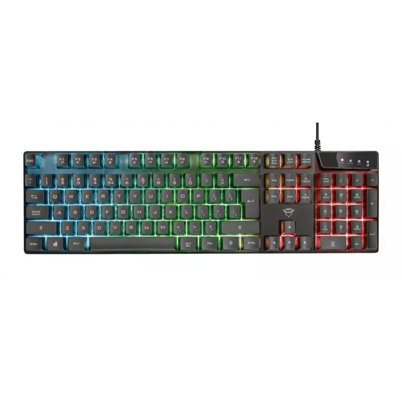 Trust GXT 835 Azor Tastiera Gaming USB Tedesco nero