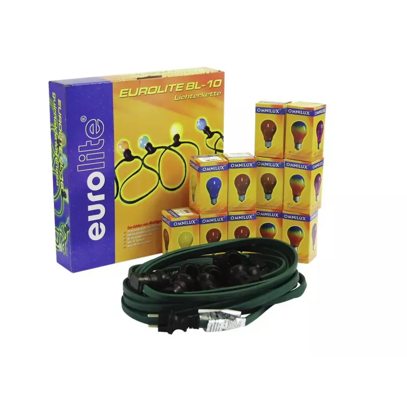 EUROLITE BL-10 E-27 Catena luminosa con 12 lampadine