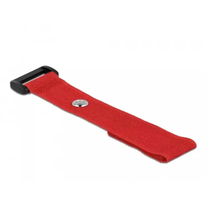 Fascetta in velcro per cavi DeLOCK 19545 rossa 190 mm 25 mm 5 pz.