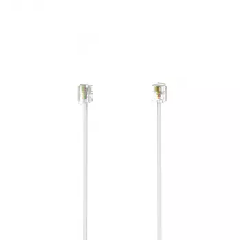 Hama Cavo modulare, connettore maschio 6p4c – connettore maschio 6p4c, 3 m, bianco