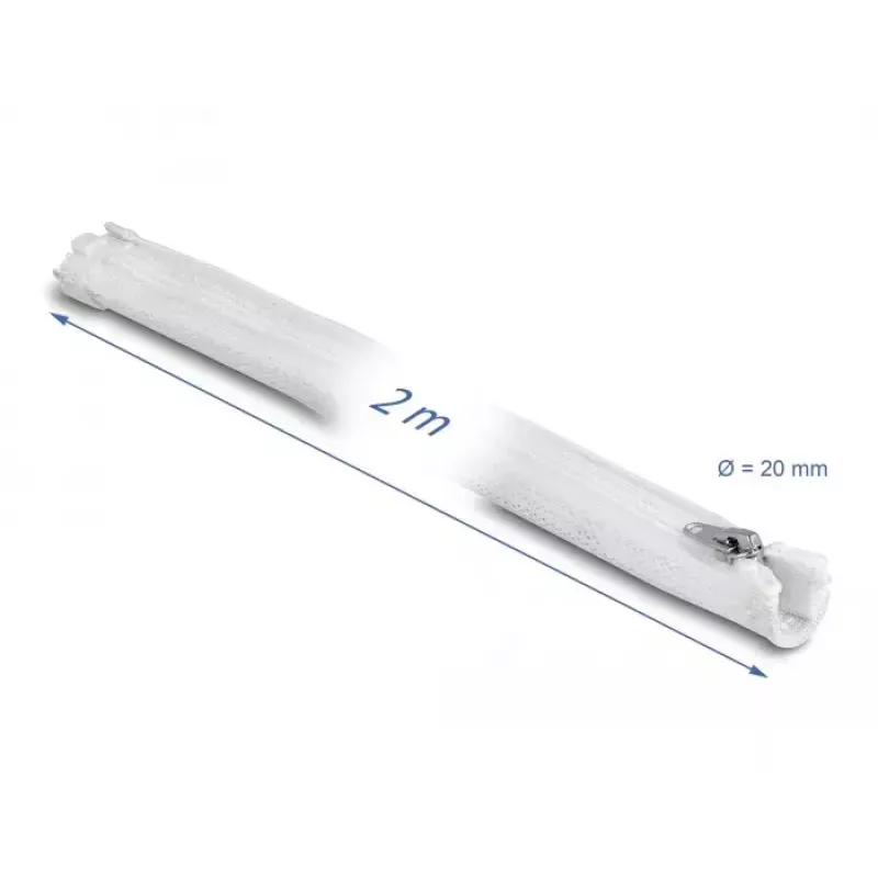 Guaina per cavo DeLOCK 20827 bianco