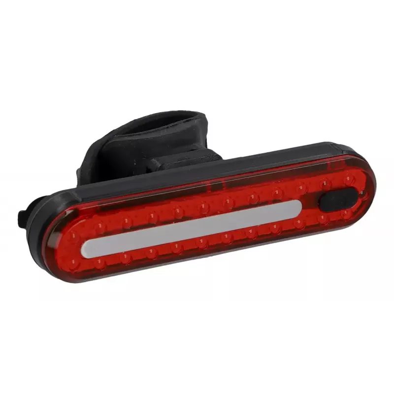 Fischer 50647 set di luci a LED per bicicletta a batteria, faro anteriore 80 lux