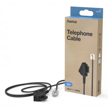 Hama 00300045 cavo telefonico 3 m nero
