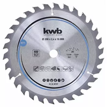 Lama per sega circolare KWB 587157 con placchette in metallo duro 1 pz.