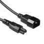 ACT AK5252 cavo di alimentazione IEC C14 a C5, 0,25 m, nero