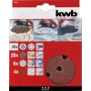 Set dischi abrasivi kwb Quick-stick set ruote abrasive 30 pezzi 11,5 cm corindone