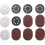 Set dischi abrasivi kwb Quick-stick set ruote abrasive 30 pezzi 11,5 cm corindone