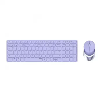 Rapoo 9750M tastiera mouse incluso wireless Bluetooth QWERTZ tedesco viola