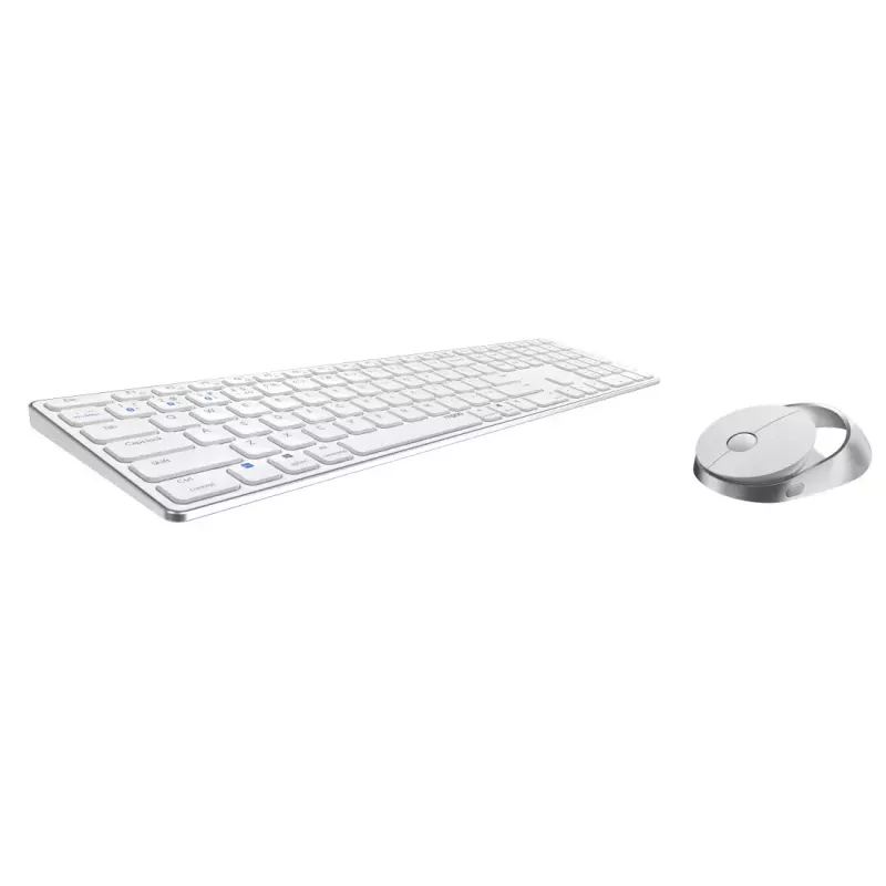 Rapoo 9850M tastiera mouse incluso Home RF wireless Bluetooth QWERTZ tedesco bianco