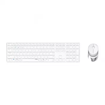 Rapoo 9850M tastiera mouse incluso Home RF wireless Bluetooth QWERTZ tedesco bianco
