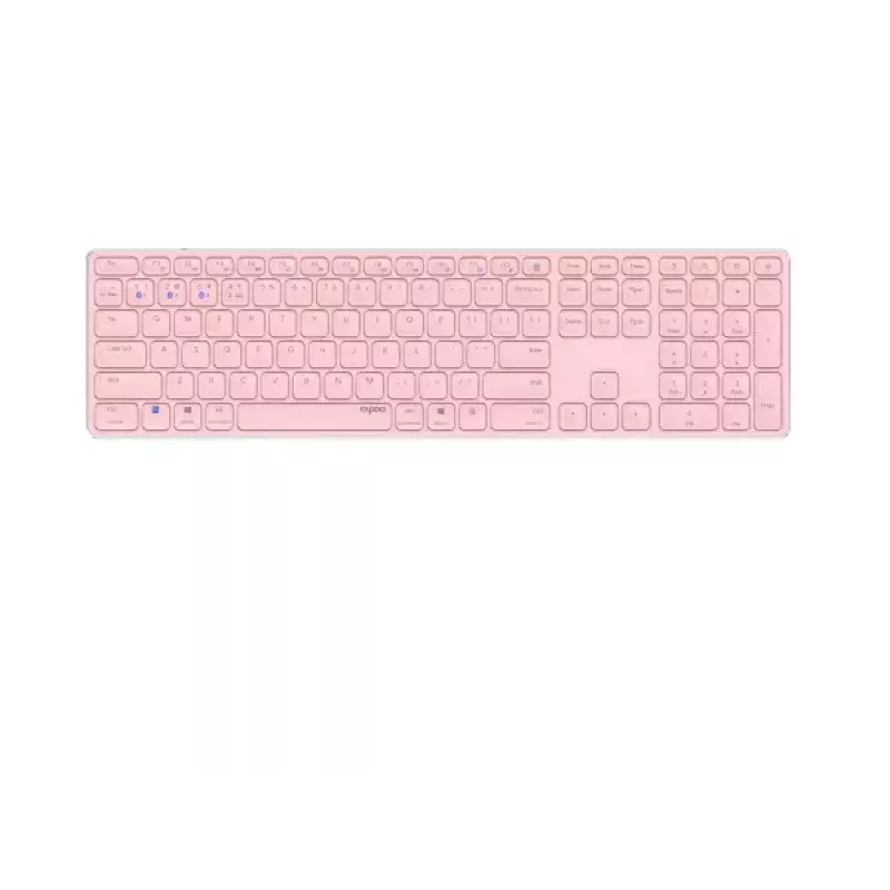 Rapoo E9800M tastiera wireless Bluetooth QWERTZ tedesco rosa
