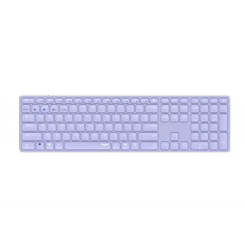 Rapoo E9800M tastiera wireless Bluetooth QWERTZ tedesco lilla