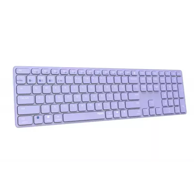 Rapoo E9800M tastiera wireless Bluetooth QWERTZ tedesco lilla