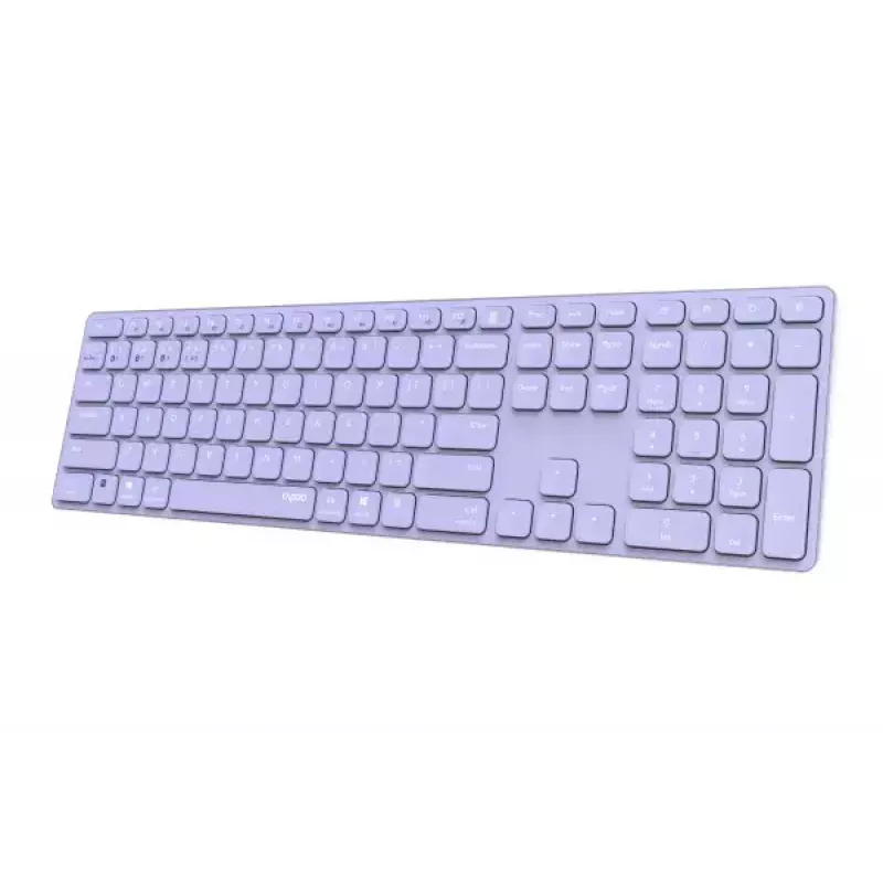 Rapoo E9800M tastiera wireless Bluetooth QWERTZ tedesco lilla