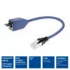 ACT blu 1 metro LSZH S/FTP CAT6A MPTL cavo di prolunga senza linguette con connettori RJ45