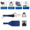 ACT blu 1 metro LSZH S/FTP CAT6A MPTL cavo di prolunga senza linguette con connettori RJ45
