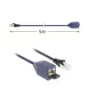 ACT blu 5 metri LSZH SFTP CAT6A MPTL cavo di prolunga protezione linguette con connettori RJ45