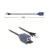 ACT blu 7 metri LSZH SFTP CAT6A MPTL cavo di prolunga, protezione linguette, con connettori RJ45