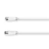 Hama 00179256 Cavo coassiale 5 m tipo F bianco