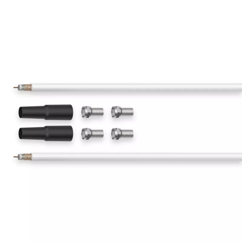Hama 00179262 Cavo coassiale 20 m tipo F bianco