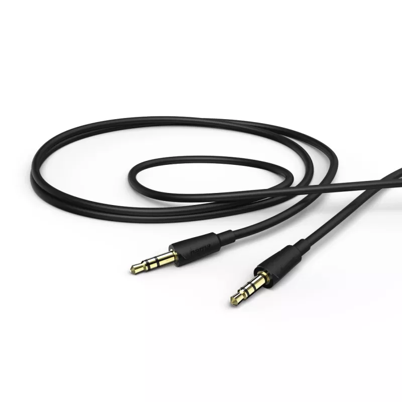 Cavo audio Hama Flexi-sottile 1,5 m jack 3,5 mm maschio a maschio nero