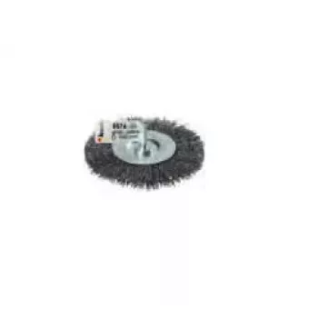 Disco spazzola metallica kwb 607433 diametro gambo 6 mm diametro 10 cm