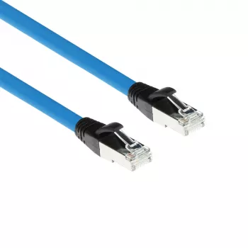 Cavo di rete ACT Industrial 3,00 m connettore RJ45 maschio su connettore RJ45 maschio Cat6A nero blu