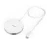 Hama MagCharge FC15 telefono cellulare, smartphone bianco USB ricarica wireless ricarica rapida per interni