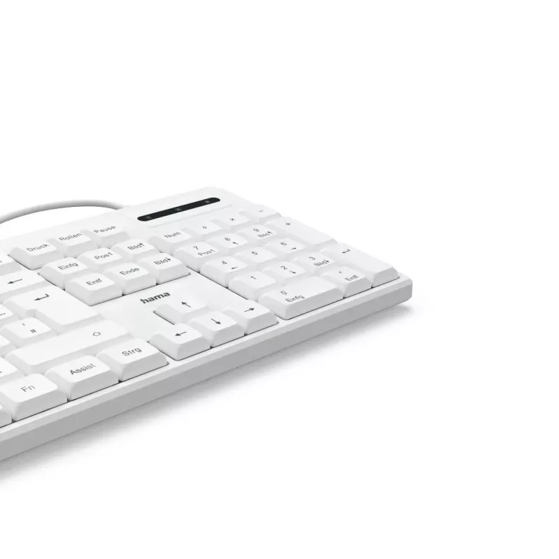 Hama CK-200 tastiera per ufficio/casa USB QWERTZ tedesco bianco