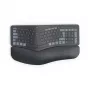 Hama WK-900 Ergo tastiera wireless multi-dispositivo divisa, LED, QWERTZ, nera