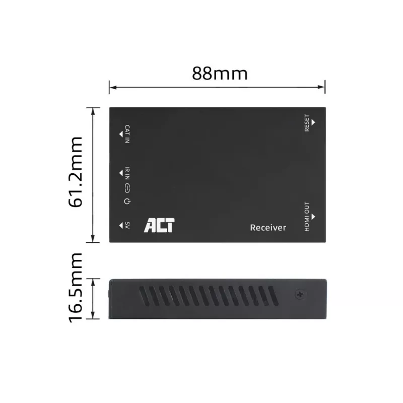 Ricevitore ACT AC7853 HDMI su CATx – ricevitore per segnale HDMI su Ethernet fino a 150 m