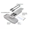 ACT USB 40 Gbit/s M.2 2280 NVMe / PCIe case SSD, senza attrezzi