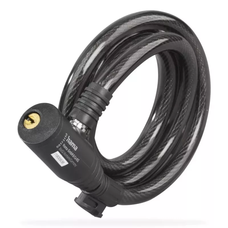 Hama 00178136 Lucchetto bici nero 1200 mm lucchetto a cavo