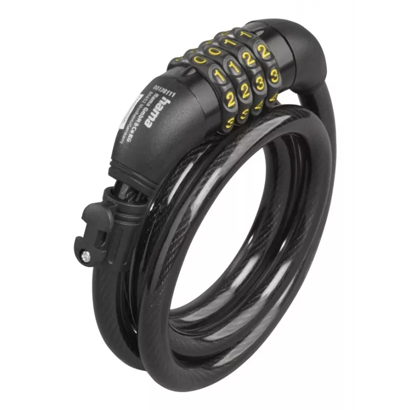Hama 00178135 Lucchetto bici nero 1200 mm lucchetto a cavo