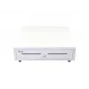 Cassetto portavalori EQUIP 351011, cassetto portavalori manuale/automatico, 4 scomparti banconote / 8 monete, metallo, bianco, 420×405×110 mm
