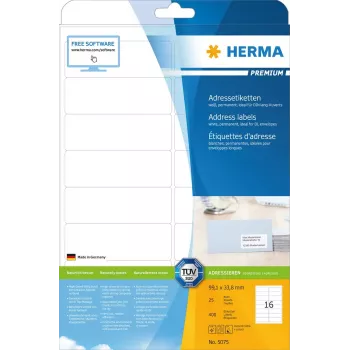 Etichette per indirizzi Premium HERMA A4 99,1x33,8 mm 400 pz.