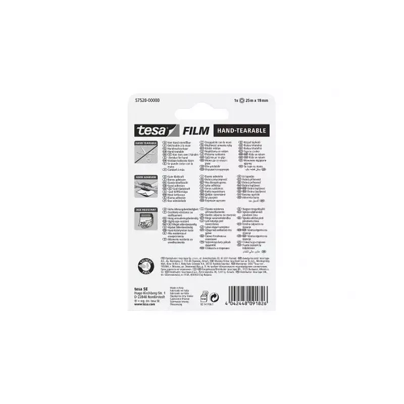 Nastro TESA 57520 25 m polipropilene (PP)