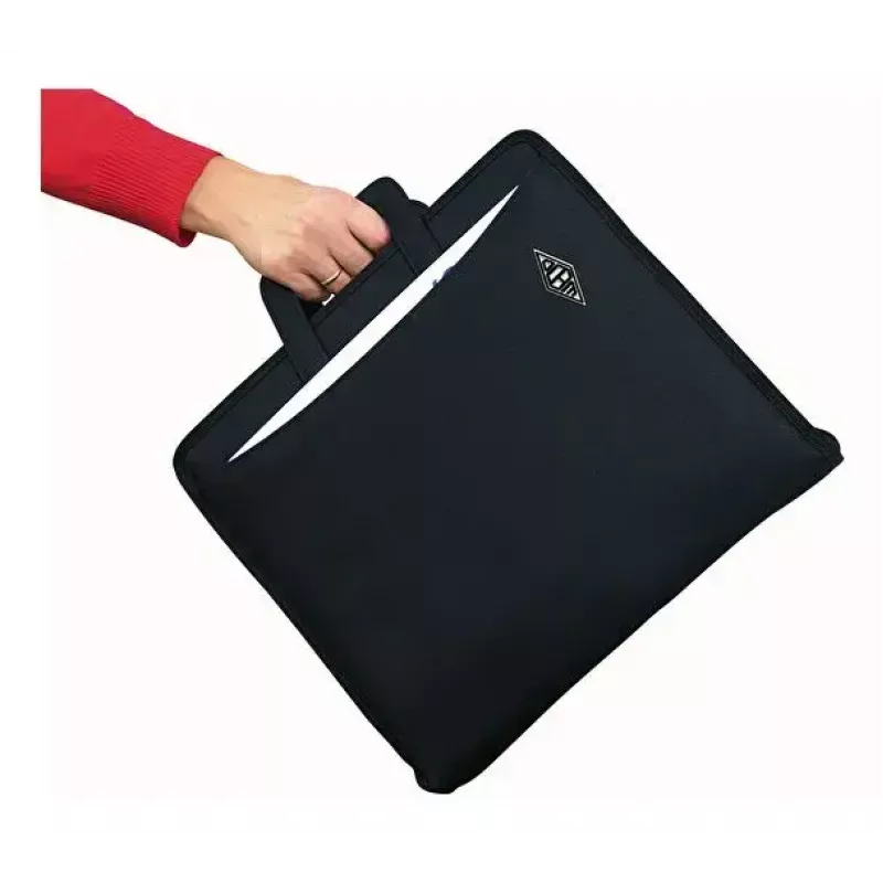 WEDO personal organizer 58 601 — cartella portadocumenti in plastica e poliestere per A4 con porta biglietti da visita, nero