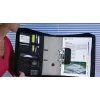 WEDO personal organizer 58 601 — cartella portadocumenti in plastica e poliestere per A4 con porta biglietti da visita, nero