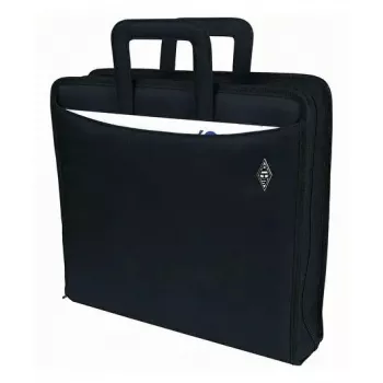 WEDO personal organizer 58 601 — cartella portadocumenti in plastica e poliestere per A4 con porta biglietti da visita, nero