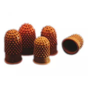 Rexel Thimblettes Velos misura 0 - 18 mm Ø arancione confezione da 10, arancione, 114 mm, 31 mm, 58 mm, 30 g, Cina