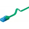 Cavo patch piatto Goobay CAT 6A U/UTP verde 0,5 m