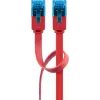 Cavo patch piatto Goobay CAT 6A U/UTP rosso 0,5 m