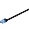 Cavo patch piatto Goobay CAT 6A U/UTP 0,5 m nero