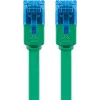 Patch cable piatto Goobay CAT 6A U/UTP 1 m verde RJ-45