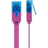 Patch cable piatto Goobay CAT 6A U/UTP magenta 2 m