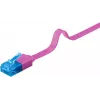 Patch cable piatto Goobay CAT 6A U/UTP magenta 2 m