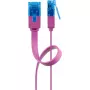 Patch cable piatto Goobay CAT 6A U/UTP magenta 2 m