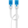 Patch cable piatto Goobay CAT 6A U/UTP bianco 2 m